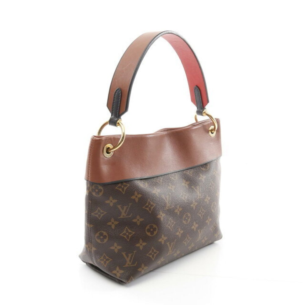Louis Vuitton Brown Tuileries Red Bag Shoulder Black Besace